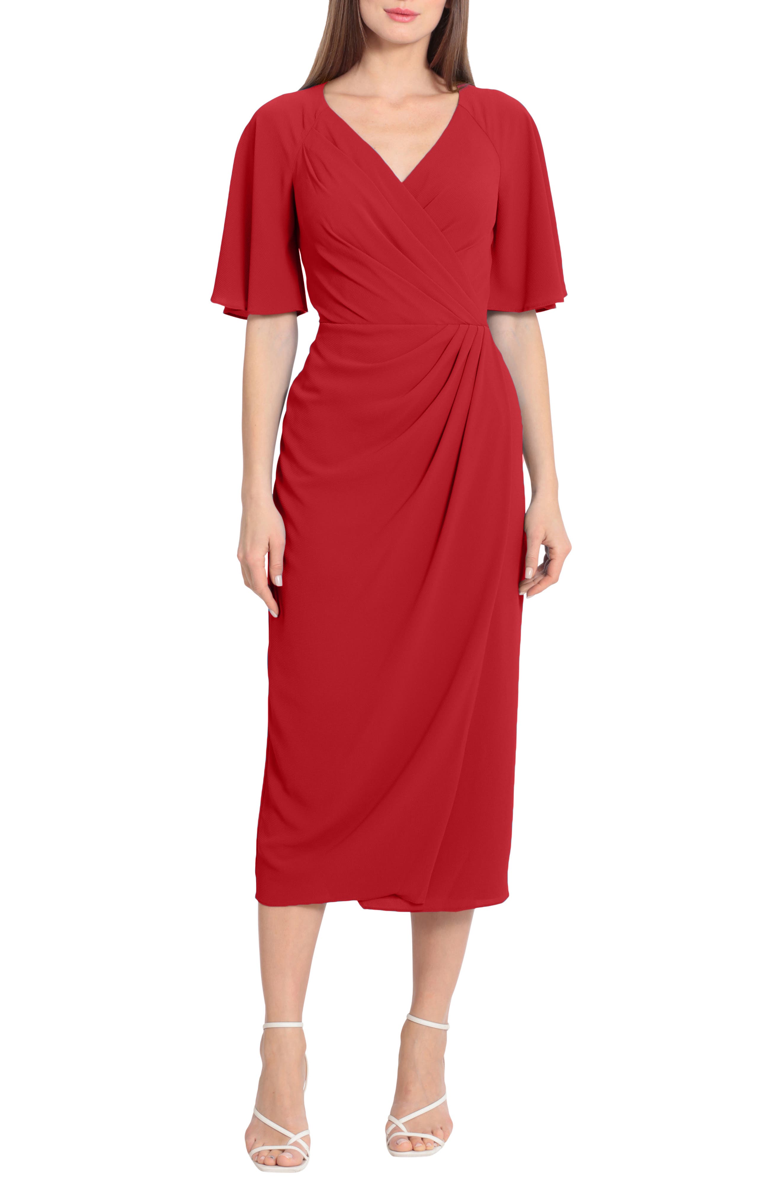 red dress women’s clothing